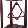 Deluxe 10 Cue Corner Floor Rack - Wine